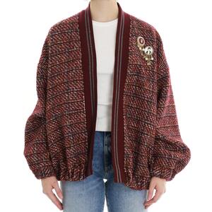 BOMBER IN LANA BORDEAUX